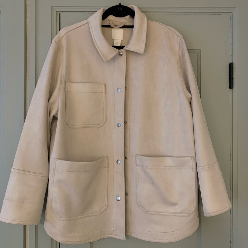 H&M Faux Suede Shirt Jacket